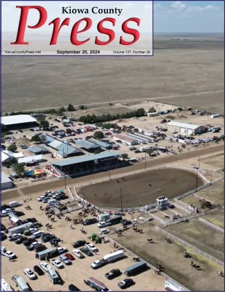 Overhead view of the Saturday afternoon action at the Kiowa County Fairgrounds in Eads - Chris Sorensen.