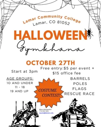 Advertisement for Halloween Gymkhana