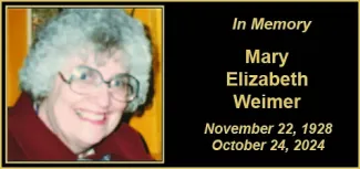 Memorial photo for Mary Elizabeth Weimer Memorial photo for Mary Elizabeth Weimer