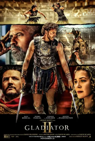 Movie poster for Gladiator II Movie poster for Gladiator II