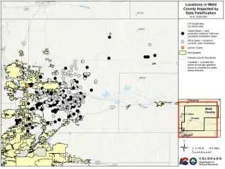 Locations in Weld County Impacted by Data Falsification in Colorado - Energy and Carbon Management Commission Locations in Weld County Impacted by Data Falsification in Colorado - Energy and Carbon Management Commission