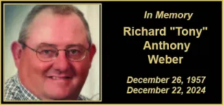Memorial photo for Richard "Tony" Weber. Memorial photo for Richard "Tony" Weber.
