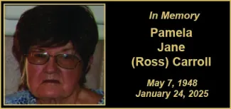 Memorial photo for Pamela Jane (Ross) Carroll