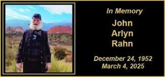 Memorial photo of John Arlyn Rahn Memorial photo of John Arlyn Rahn