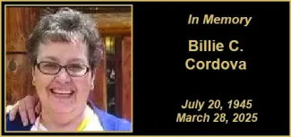 Memorial photo of Billie C. Cordova Memorial photo of Billie C. Cordova