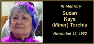 Memorial photo for Suzan Kaye Miner Torchia Memorial photo for Suzan Kaye Miner Torchia