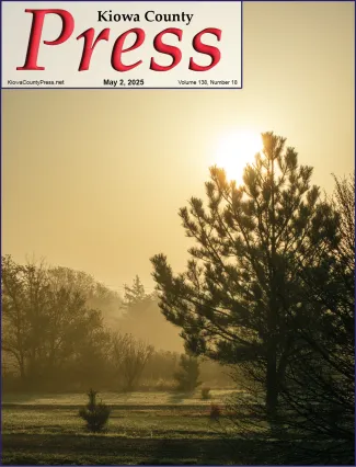 Photo of the week from the April 25, 2025, edition of the Kiowa County Press in Eads, Colorado - Foggy sunrise near Eads in Kiowa County, Colorado - Chris Sorensen. Photo of the week from the April 25, 2025, edition of the Kiowa County Press in Eads, Colorado - Foggy sunrise near Eads in Kiowa County, Colorado - Chris Sorensen.