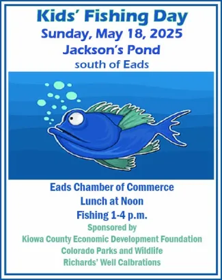 Advertisement for Kids Fishing Day May 18, 2025