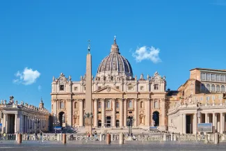 PROMO HIRES Building - Faith Basilica of Saint Peter Rome Catholic Church - YASEMIN OZDEMIR - iStock-1806390487 Basilica of Saint Peter in Rome, Italy