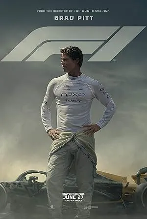 Movie poster for "F1: The Movie." Movie poster for "F1: The Movie."