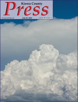 Photo of the week from the July 25, 2025, edition of the Kiowa County Press in Eads, Colorado -  Thunderstorms over northeast Kiowa County, Colorado - Chris Sorensen.