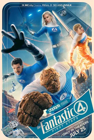 Movie poster for The Fantastic Four: First Steps