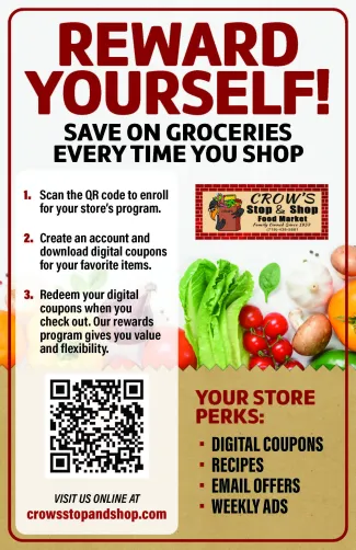Advertisement for Crow's Stop and Shop