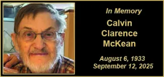 Memorial photo for Calvin Clarence McKean Memorial photo for Calvin Clarence McKean