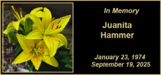 Memorial photo for Juanita Hammer
