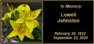 Memorial photo for Lowell Johnston