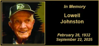 Memorial photo for Lowell Johnston