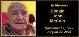 Memorial photo for Donald John McCoin Memorial photo for Donald John McCoin