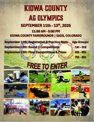 Ag Olympics at the 2025 Kiowa County Fair