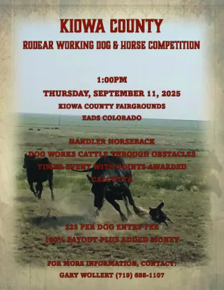 Working Dog and Horse Competition at the 2025 Kiowa County Fair