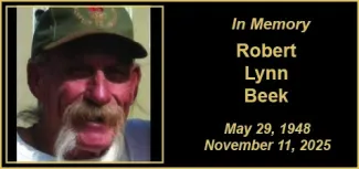 Memorial photo for Robert Lynn Beek