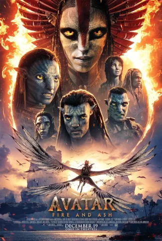 Movie poster for Avatar: Fire and Ash
