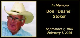 Memorial photo for Don Duane Stoker