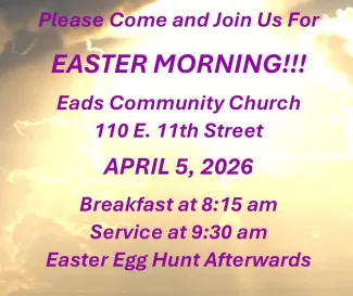 Advertisement for Eads Community Church