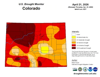 Colorado Drought Conditions - April 21, 2026 - National Drought Mitigation Center