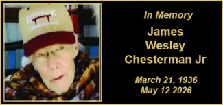 Memorial photo for James Wesley Chesterman Jr.