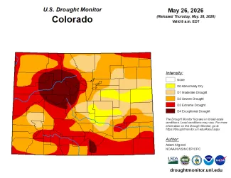 2026-05-29 MAP Colorado Drought Conditions - May 26, 2026 - National Drought Mitigation Center