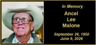 Memorial photo for Ancel Lee Malone