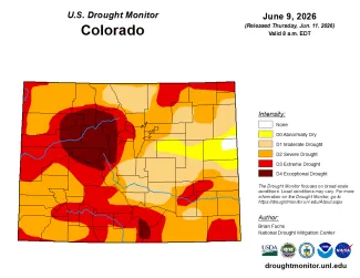 2026-06-12 MAP Colorado Drought Conditions - June 9, 2026 - National Drought Mitigation Center