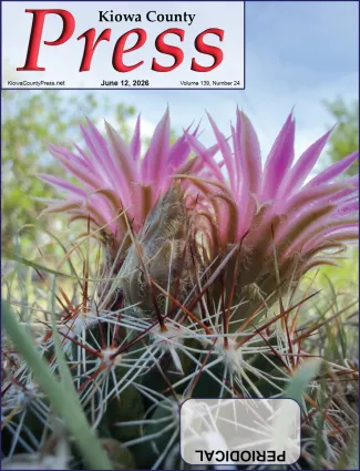 Photo of the week from the June 12, 2026, edition of the Kiowa County Press in Eads, Colorado - Following recent rain, cactus has been blooming in Kiowa County, Colorado. - Chris Sorensen.
