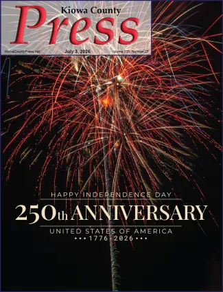 Photo of the week from the July 3, 2026, edition of the Kiowa County Press in Eads, Colorado - Celebrating the 250 anniversary of the United States of America.
