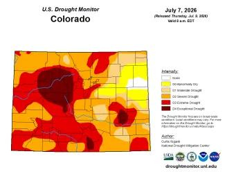 2026-07-10 MAP Colorado Drought Conditions - July 7, 2026 - National Drought Mitigation Center