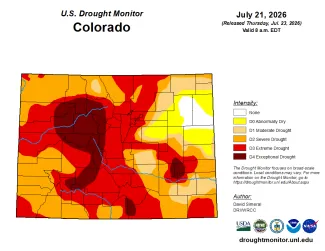 2026-07-24 MAP Colorado Drought Conditions - July 21, 2026 - National Drought Mitigation Center
