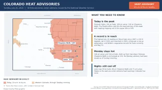 2026-07-26 GRAPHIC Colorado heat advisories