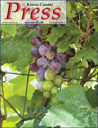Photo of the week from the September 18, 2026, edition of the Kiowa County Press in Eads, Colorado - Another summer draws to a close, with autumn starting next Tuesday. Final harvests of the season are underway. - Chris Sorensen.
