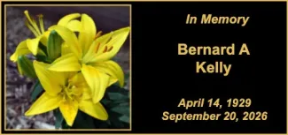 Memorial photo for Bernard A Kelly
