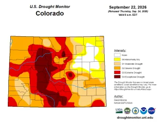 2026-09-25 MAP Colorado Drought Conditions - September 22, 2026 - National Drought Mitigation Center
