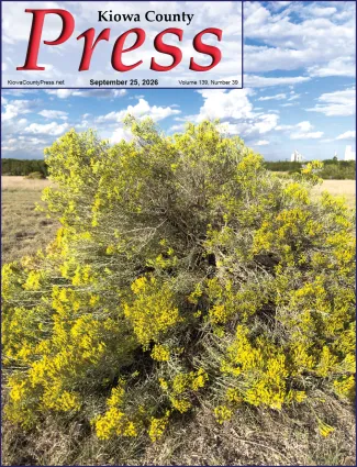 Photo of the week from the September 25, 2026, edition of the Kiowa County Press in Eads, Colorado - Some of the final blossoms of the season ahead of leaves beginning to shift to fall colors. - Chris Sorensen.
