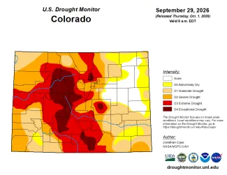 2026-10-02 MAP Colorado Drought Conditions - September 29, 2026 - National Drought Mitigation Center