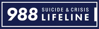 PROMO Health - 988 Suicide and Crisis Lifeline - Navy Blue Horizontal