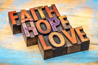 PROMO 64J1 Faith - Religion Hope Love Words - iStock - marekuliasz PROMO Faith - Religion Hope Love Words - iStock - marekuliasz