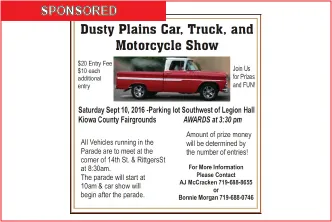 Sponsored - Dusty Plains Car Show
