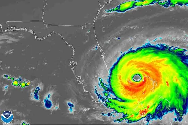 SATELLITE Band 15 Hurricane Dorian as of September 2, 2019 - NOAA
