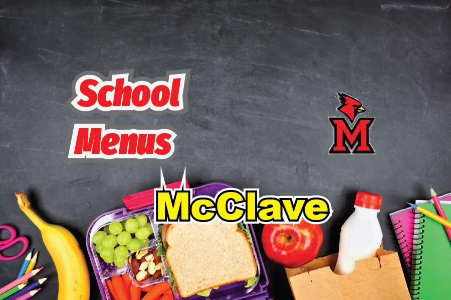 Concept art for the McClave School Menus
