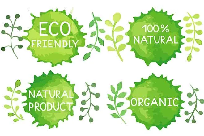 PROMO Environment - Eco Friendly Natural Organic Words Logos - iStock - Happiestsim