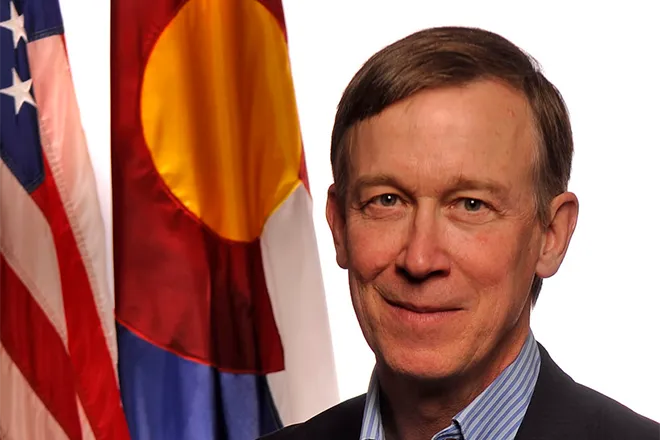 PROMO 660 x 440 Politician - John Hickenlooper Colorado Governor Flags